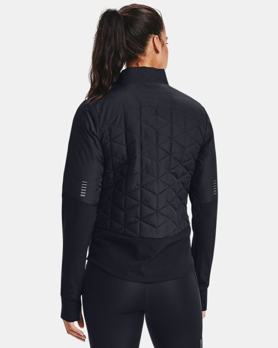 Women's UA Storm ColdGear® Reactor Run Hybrid Jacket in Black image number 1